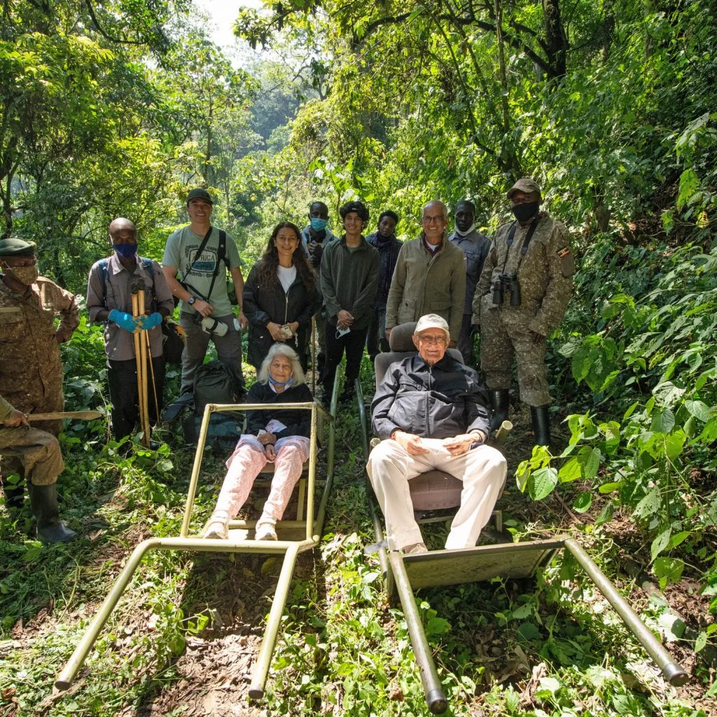Senior Couple Gorilla Trekking in Bwindi Impenetrable National Park