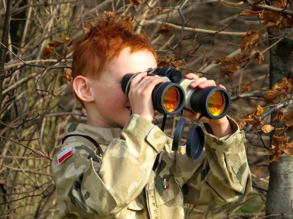 Wildlife Viewing with Binoculars on Safari