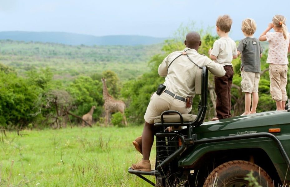 Family Giraffe Game Drive Safari