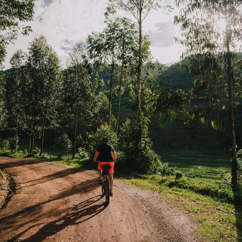 Cycling through Rwanda scenic landscapes