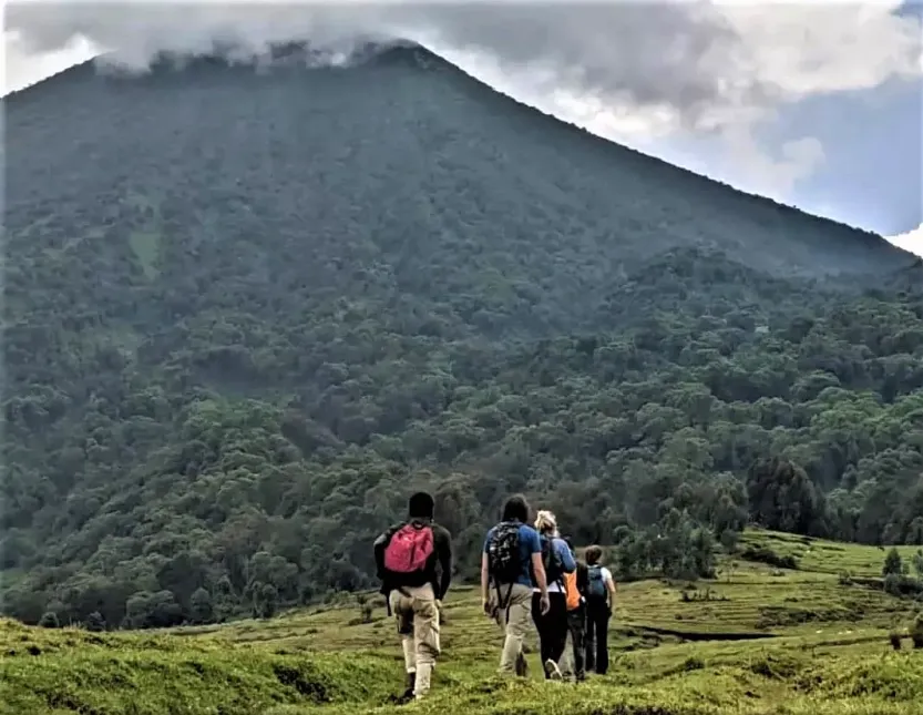 Hiking Mount Bisoke in Rwanda